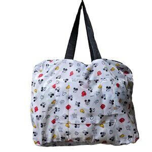 Mickey Mouse Icons Pocketable Boston Bag - White - Japan - Travel Bag - NEW